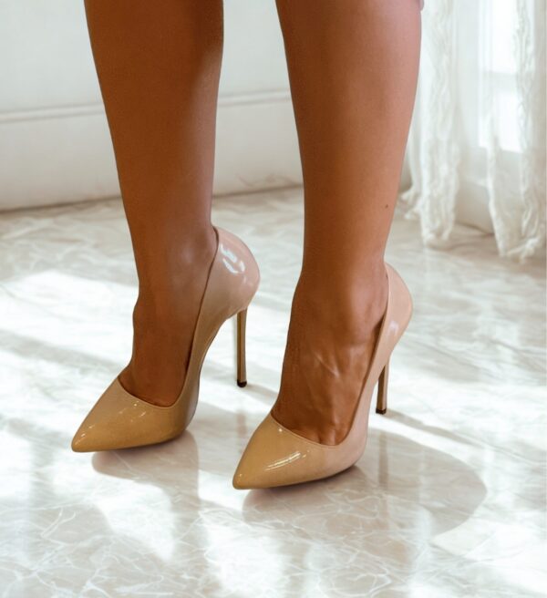 Pantofi eleganti stilleto nude